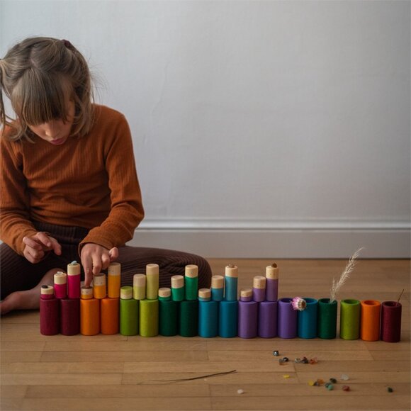 NWT Grapat Wooden Toys LA Set - Non-Basic Colours - Picture 2 of 5